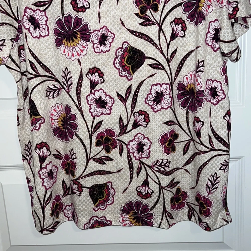 LOFT Botanical Everyday Crew Tee, Size XL, NWT - Picture 6 of 12
